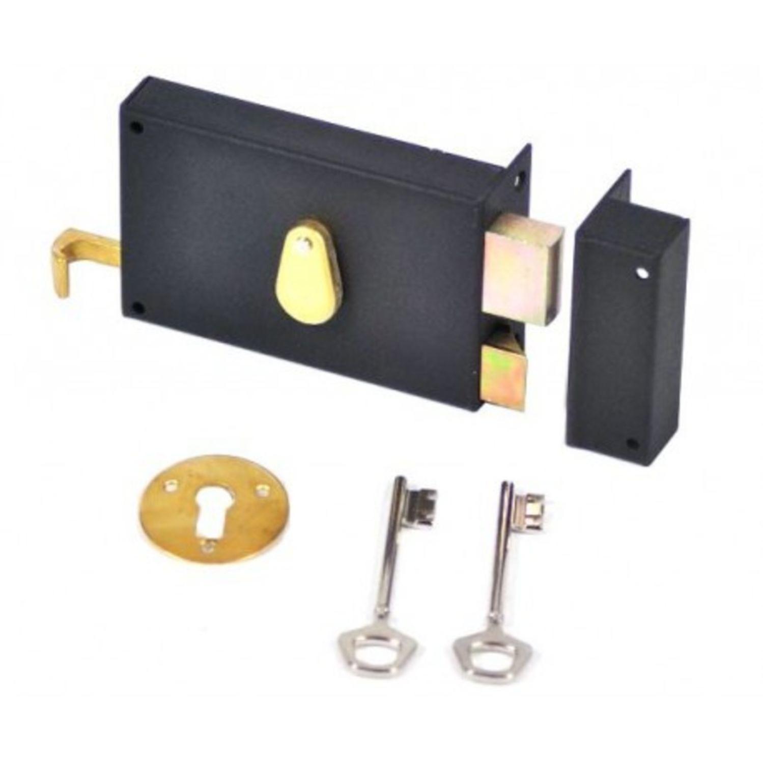 Serrure 4G horizontal tirage Cylindre de 50 droite - JPM - 124000-02-1A