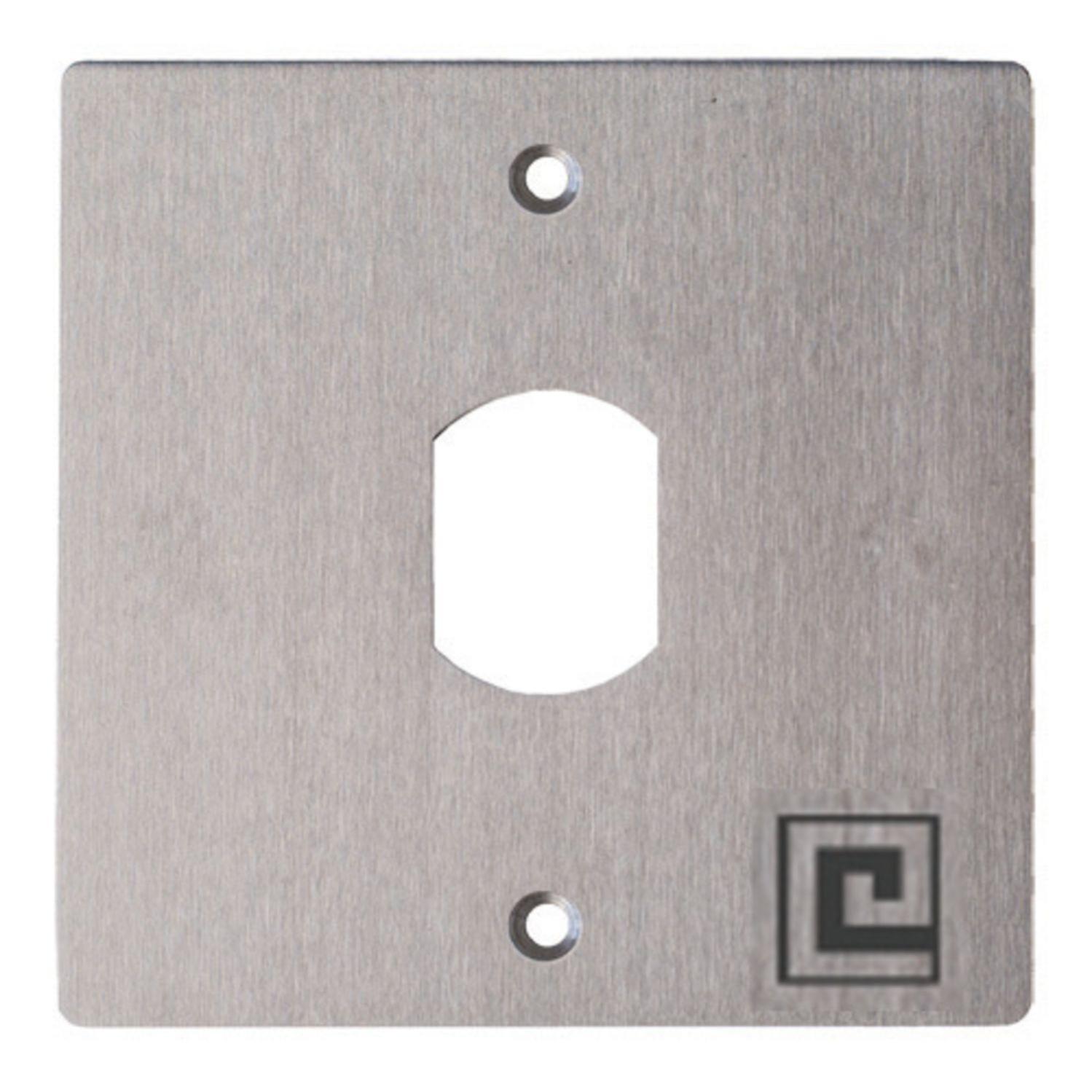 Plaque inox pour lecteur Vigik T25 - HERACLES - PL80PP