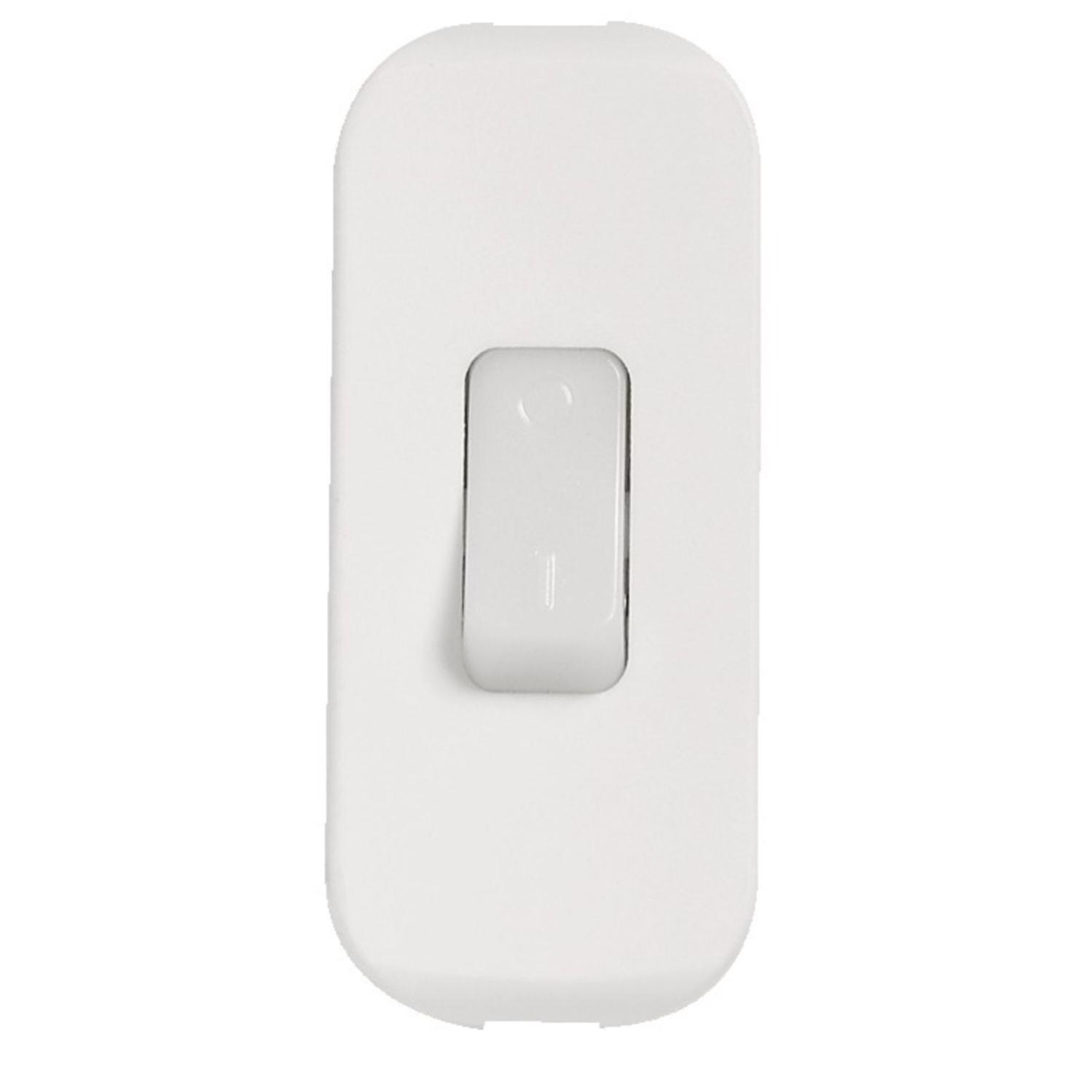 Interrupteur à bascule 2A 250V touche luminescente blanc - LEGRAND - 040187