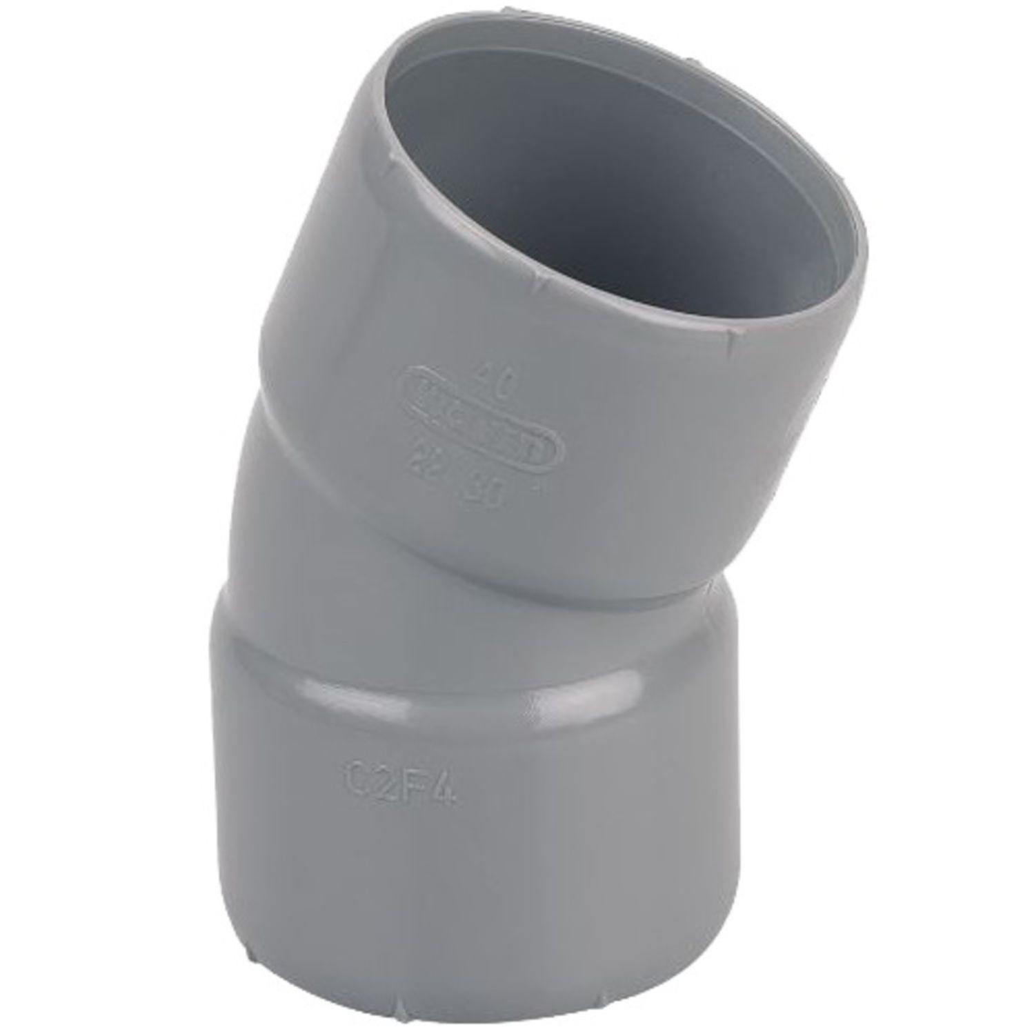 Coude PVC femelle-femelle 20 ° Ø40 - WAVIN - 3025558