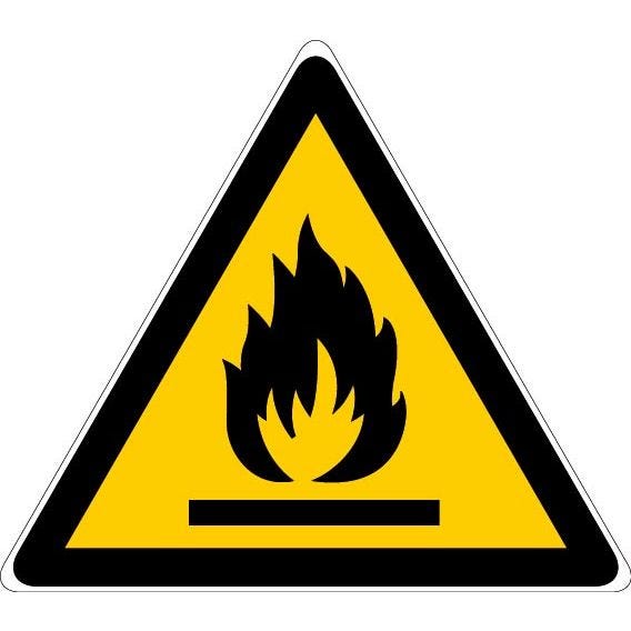 Pictogrammes d’avertissement de danger triangulaire ''Danger matières inflammables'' - NOVAP - 4031989 0