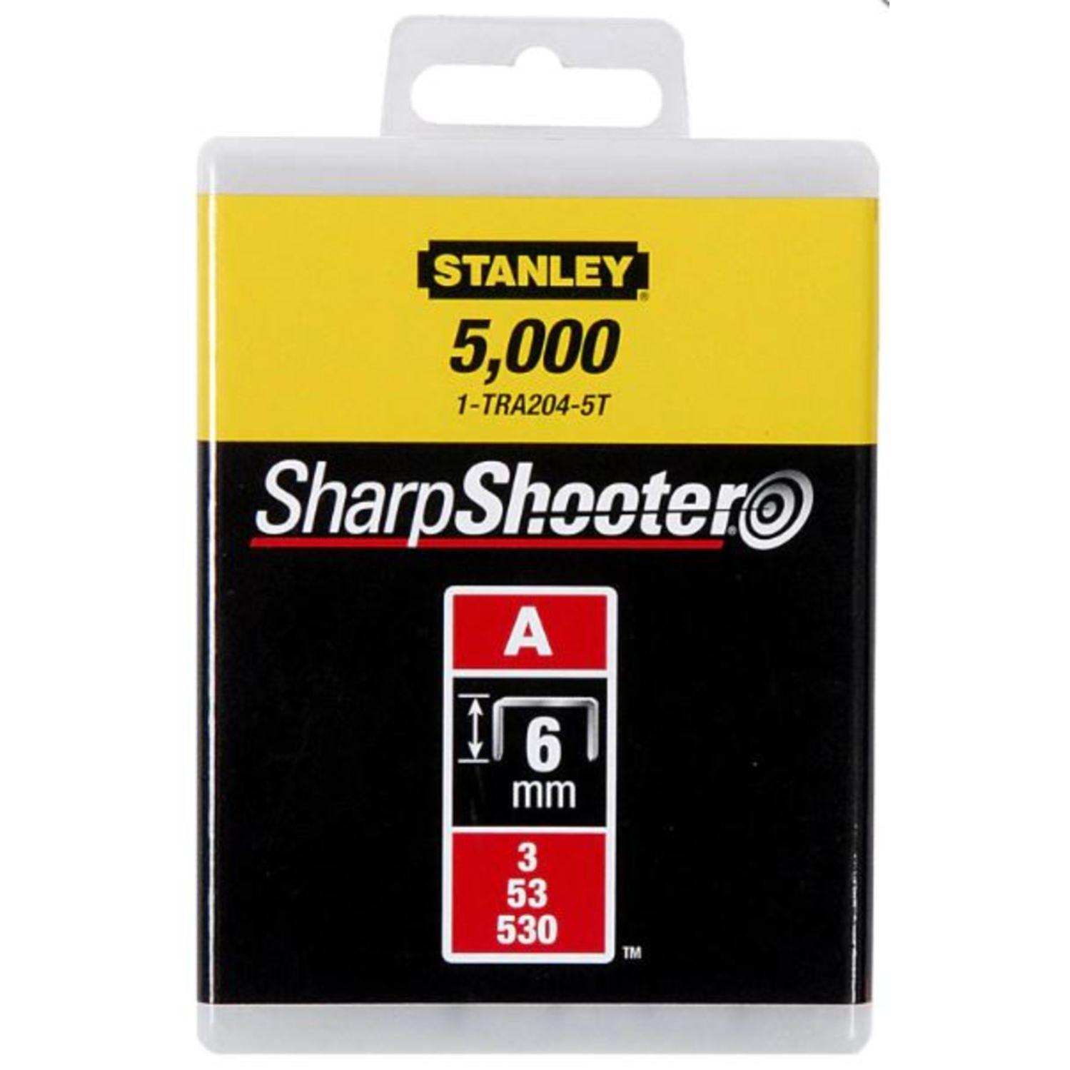 Agrafes type A 4 mm boîte de 1000 - STANLEY - 1-TRA202T