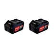 Pack 2 batteries LI-POWER 18 V 4.0Ah en boîte carton - METABO