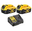 Pack 2 batteries Li-ion XR 18V 4.0Ah et chargeur XR multi-voltage - DEWALT - DEW/DCB115M2