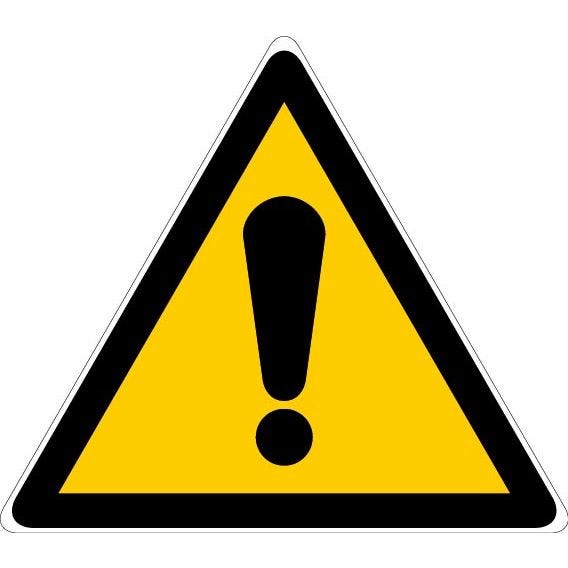 Pictogrammes d’avertissement de danger triangulaire ''Danger général'' - NOVAP - 4031972 0