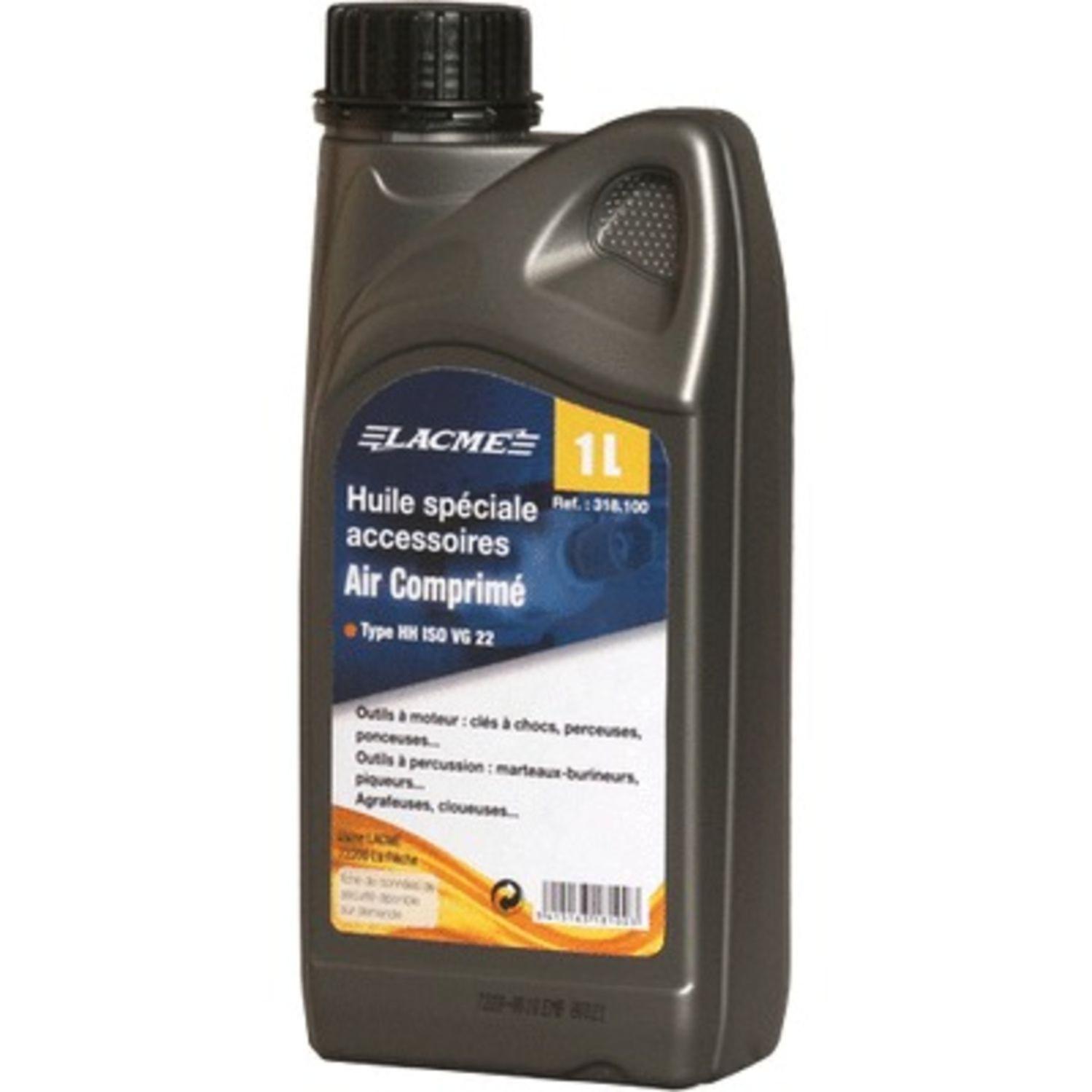 Bidon d'huile spéciale accessoires pneumatiques Lacme 1 L - LACME - 318100