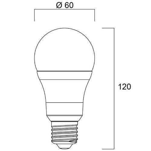 Lampe TOLEDO GLS A60 IRC 80 230V 1055lm - SYLVANIA - 0029590 2