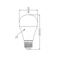 Lampe TOLEDO GLS A60 IRC 80 230V 1055lm - SYLVANIA - 0029590 3