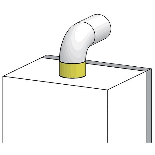 Adaptateur ventouse pour remplacement CENTORA /NECTRA condensation diamètre 60/100 - CHAFFOTEAUX - 3318357