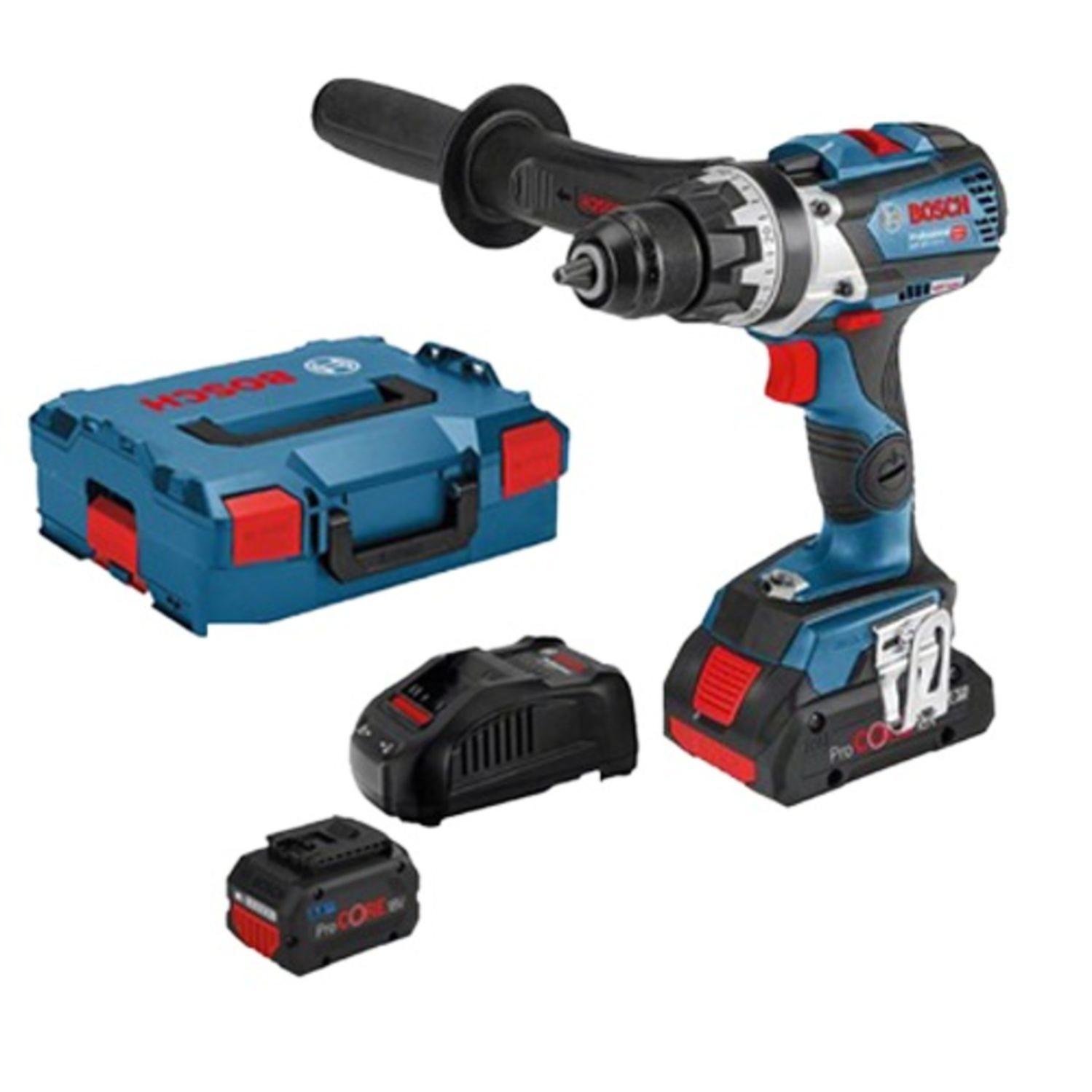 Perceuse-visseuse sans fil GSR 18V-110 C + 2 batteries Procore 5,5Ah + chargeur + coffret L-BOXX - BOSCH