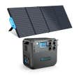 Kit complet de génerateur solaire BLUETTI AC200MAX Station energie 2200W/2048Wh avec 1 pc panneau solaire 200W