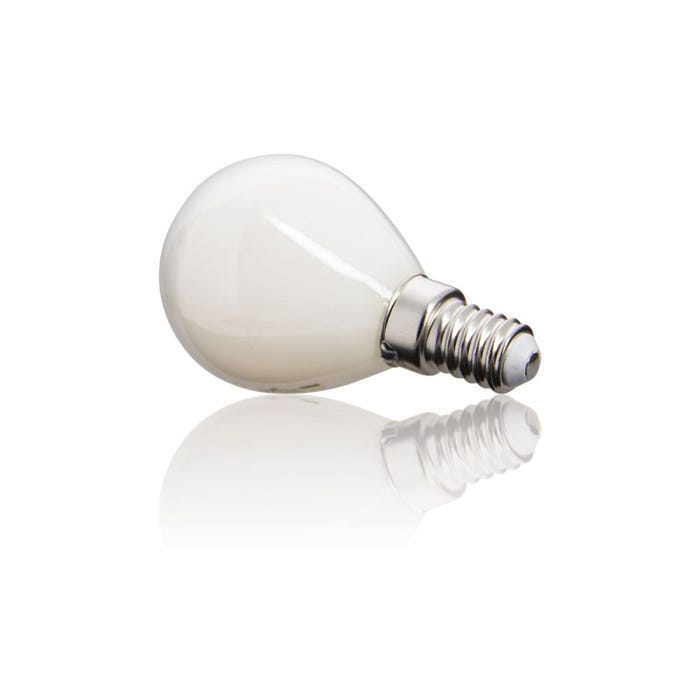 Xanlite - Lot de 2 ampoules Filament LED P45 Opaque, culot E14, 470 Lumens, équivalence 40W, 4000 Kelvins, Blanc neutre - PACK2RFV470POCW 3