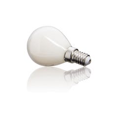 Lot de 2 ampoules Filament LED P45 Opaque, culot E14, 470 Lumens, équivalence 40W, 4000 Kelvins, Blanc neutre 3