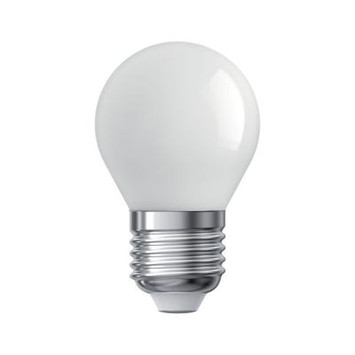 Lot de 2 ampoules Filament LED P45 Opaque, culot E27, 470 Lumens, équivalence 40W, 2700 Kelvins, Blanc chaud 0