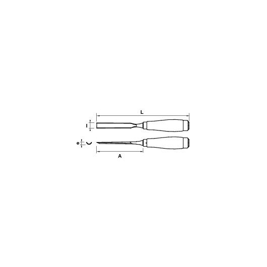 MOB - Gouge sculpteur manche bois