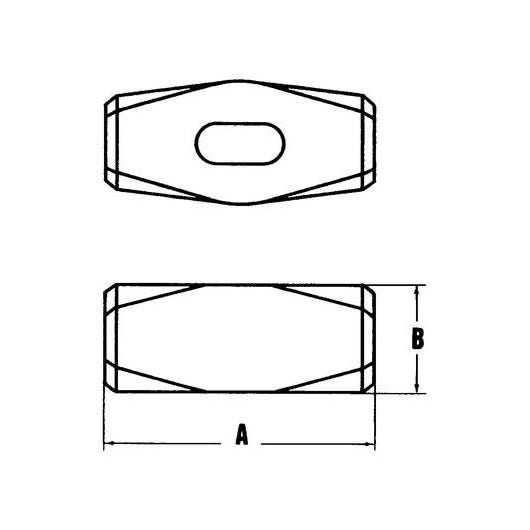MOB - Massette cuivre manche carbon quadrimat - 42 mm 1