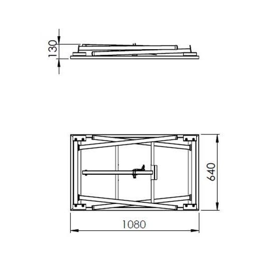 Table de monteur - Mob - L.108 cm - l.64 cm - H.84 cm 3