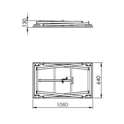 Table de monteur - Mob - L.108 cm - l.64 cm - H.84 cm 3