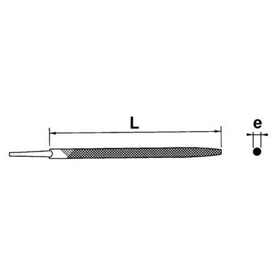 SAM OUTILLAGE - Limes rondes - LIME RONDE MI-DOUCE 250 MM 1