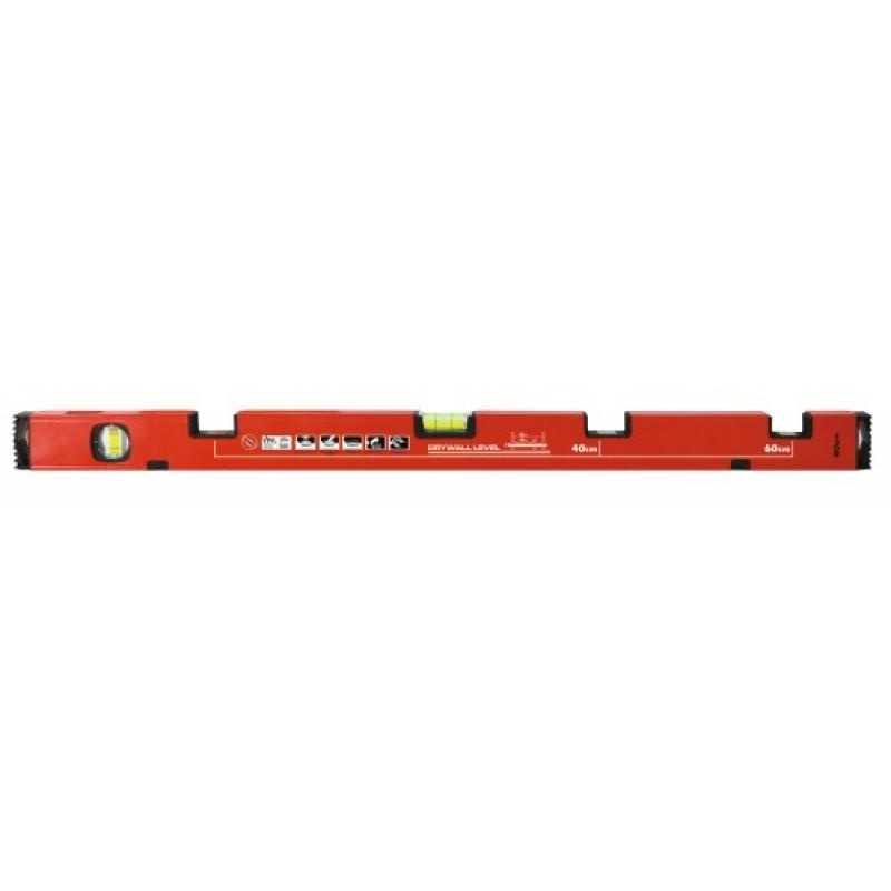 Niveau pour plaquiste 3 encoches, longueur 90cm