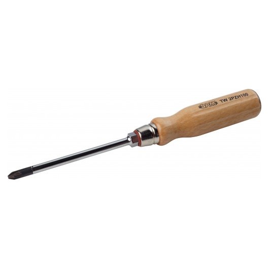 SAM OUTILLAGE - Tournevis BOIS Pozidriv® lame ronde