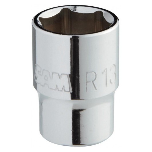 SAM OUTILLAGE - Douilles 1/4" courtes 6 pans en mm