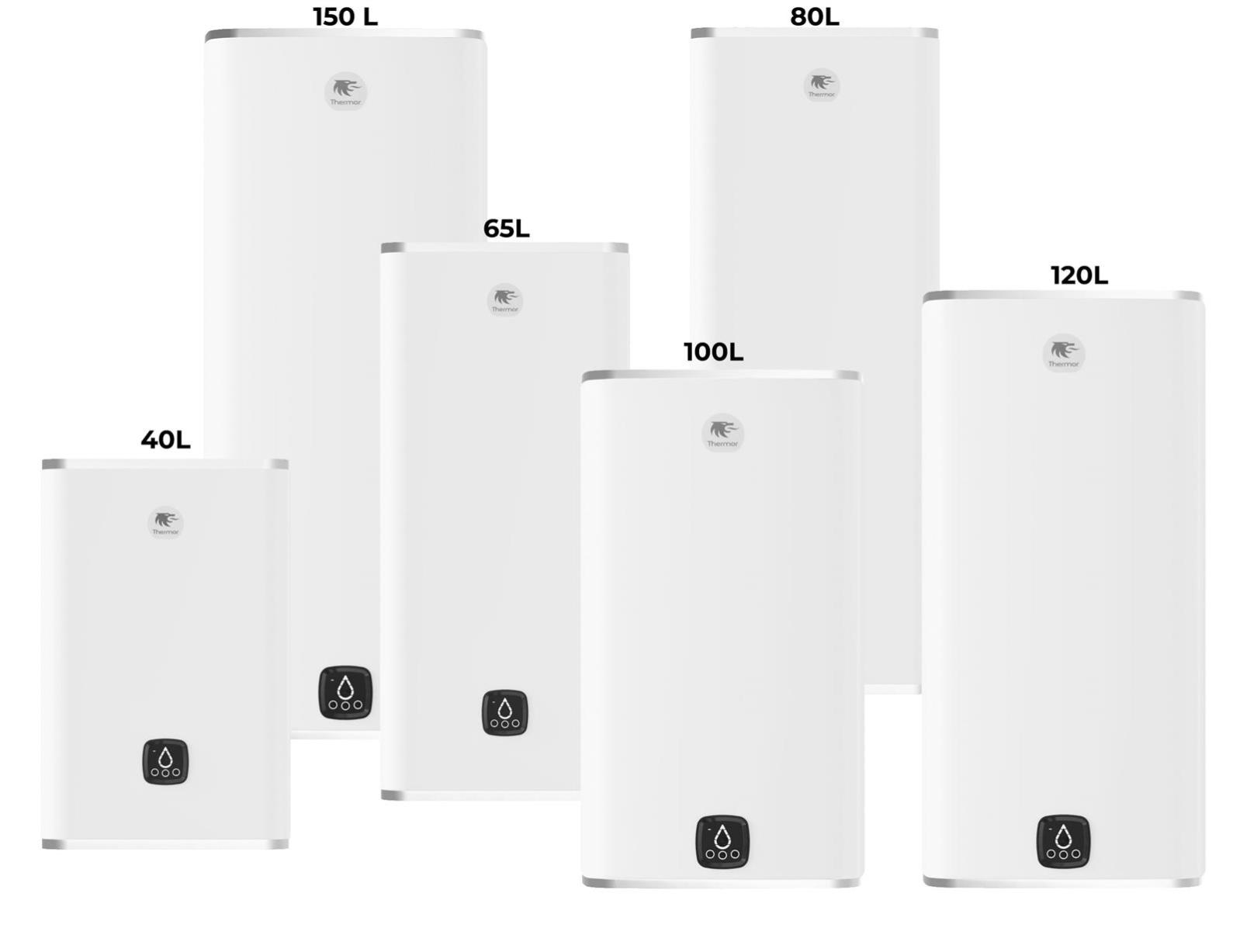 Chauffe-eau plat MALICIO 3 vertical blanc 150 l - THERMOR - 271108