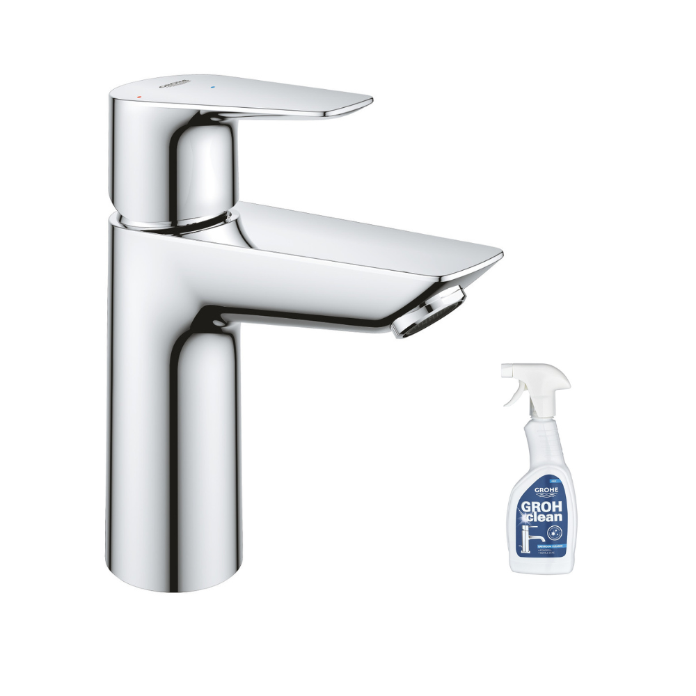 Mitigeur lavabo GROHE Quickfix Start Edge taille M + nettoyant GrohClean 0