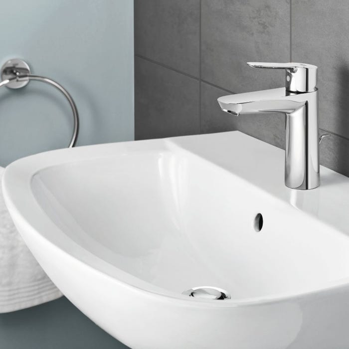 Mitigeur lavabo GROHE Quickfix Start Edge taille M + nettoyant GrohClean 3