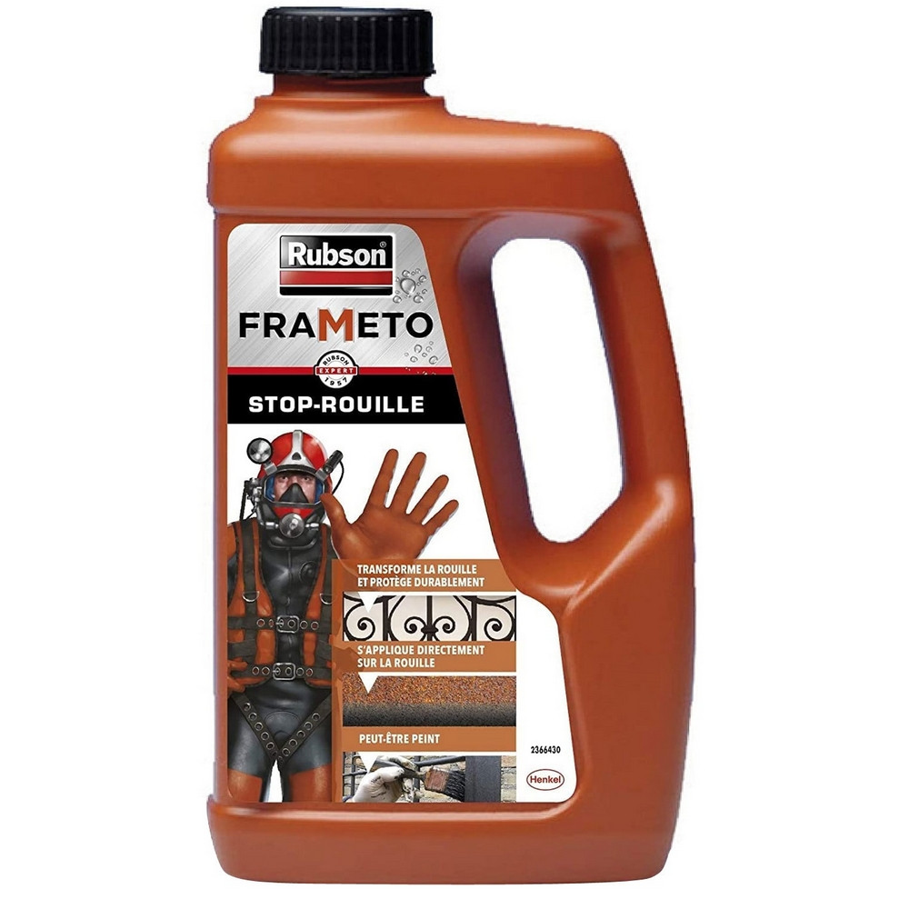TRAITEMENT ANTIROUILLE STOP ROUILLE IMMEDIAT FRAMETO RUBSON BIDON 500ml