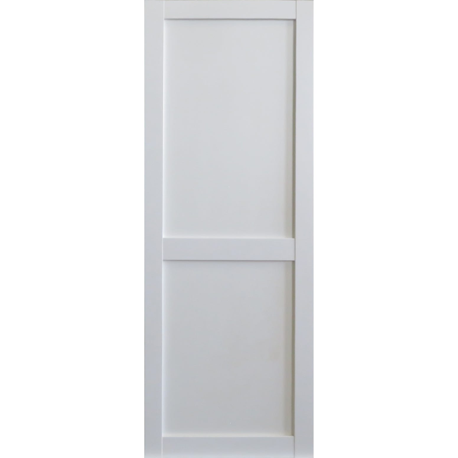 Porte Coulissante Atelier 2 Panneaux Blanc H204 x L83 GD MENUISERIES 1