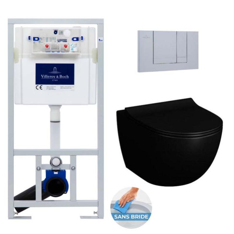 Villeroy Boch Pack WC B ti support ViConnect WC sans bride