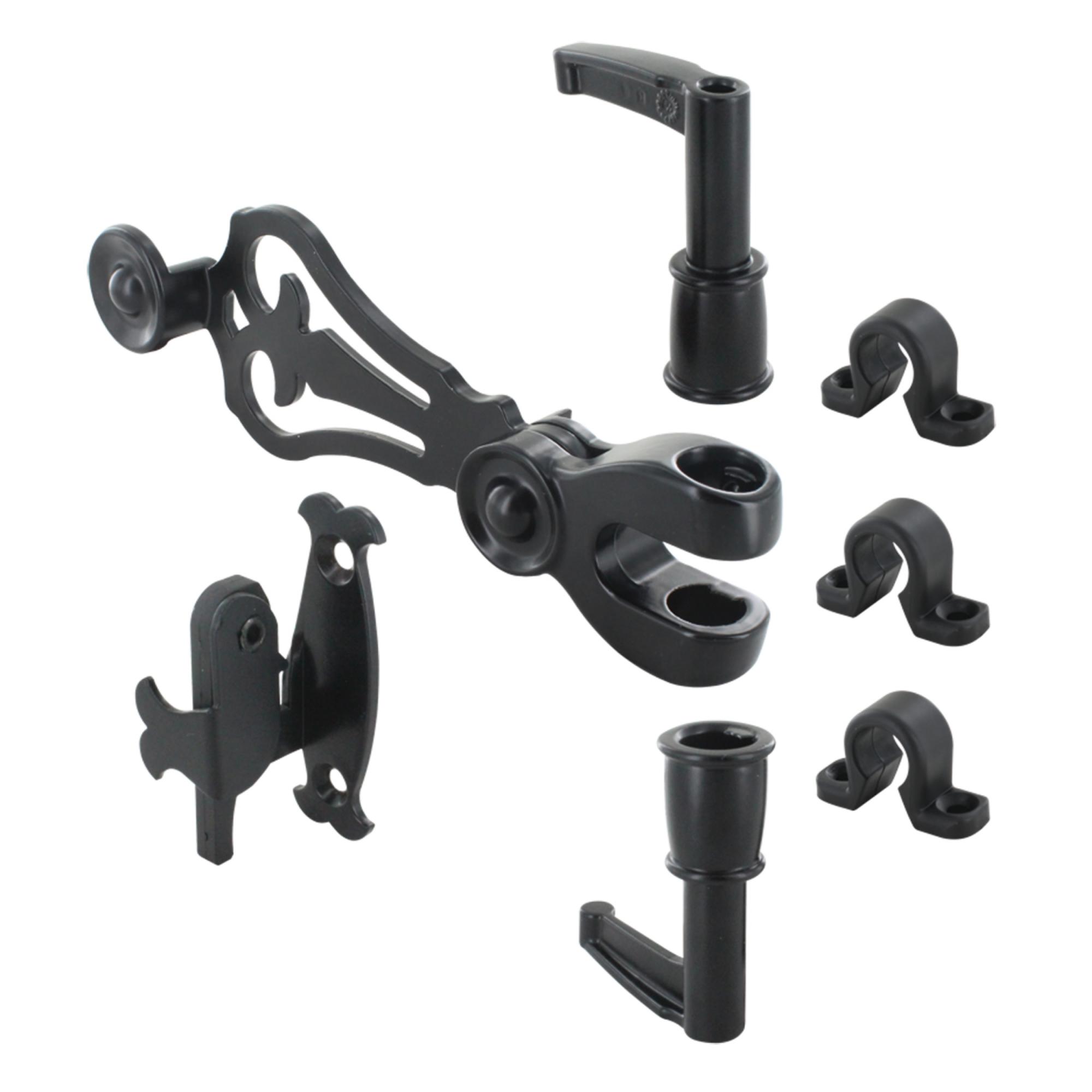Accessoires pour espagnolette, alliance noire