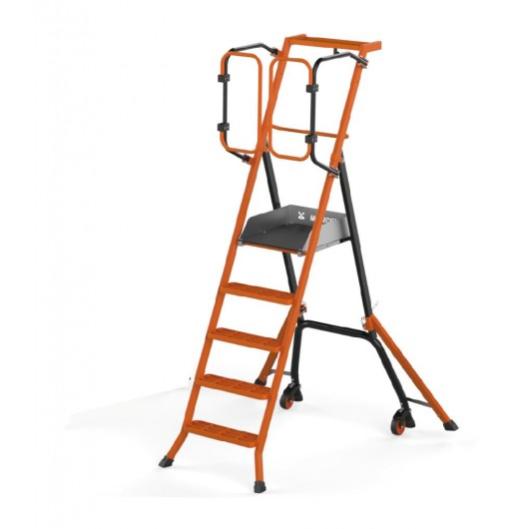 MONDELIN - Escabeau avec norme PIRL - GARDIA - aluminium