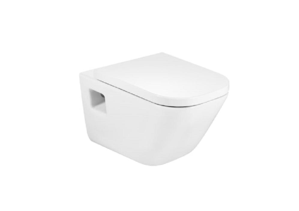 Cuvette suspendue GAP avec sortie horizontale 35 x 54 x 40 cm blanc + Abattant WC Easy-close Duroplast