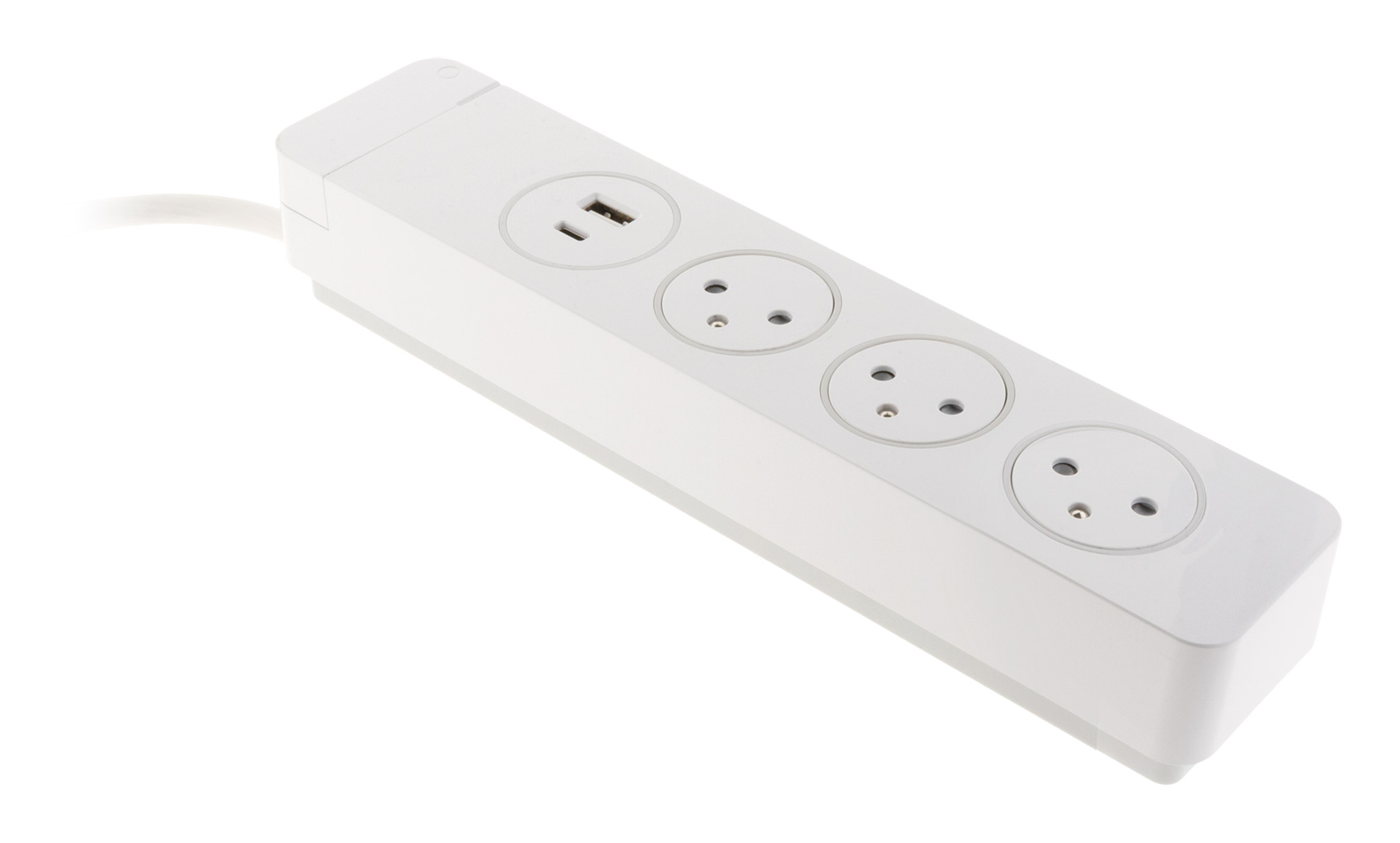 Bloc Multiprise Mantea 3 Prises EasyEject et 2 chargeurs USB - OTIO