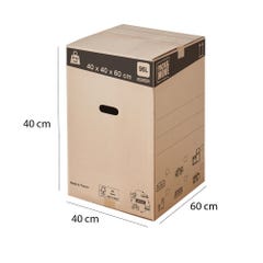 Lot de 40 cartons de déménagement hauts et renforcés - 96L, charge max 25kg - made in France + 2 adhésifs offerts 1