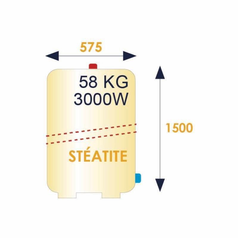 Chauffe-eau électrique Steatis 250L stable - 282099 - THERMOR 1