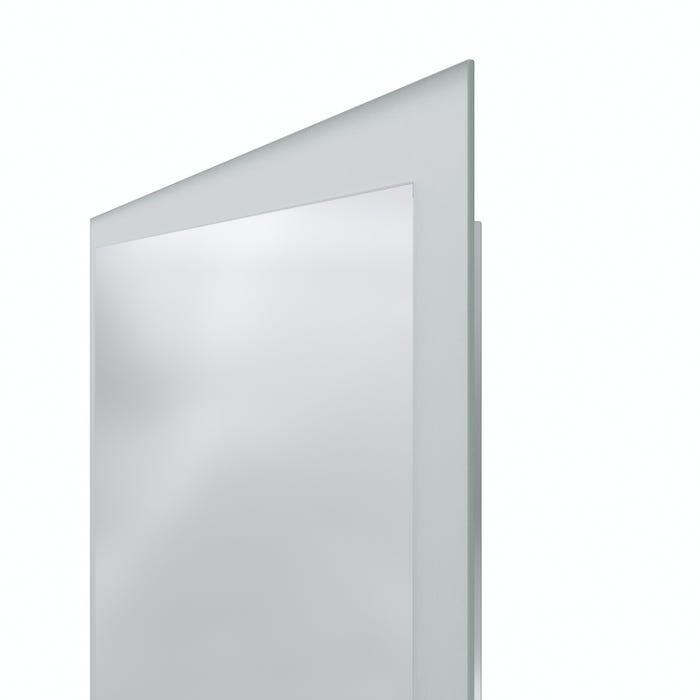 SIRHONA Miroir LED Salle de Bain 90x70cm Miroir Lumineux Salle de Bain avec Eclairage Intégré Anti-buée, Commande par Effleurement 3