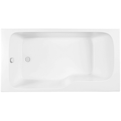Baignoire bain douche JACOB DELAFON Malice, antidérapant, version Gauche | Blanc mat 170x90cm 0