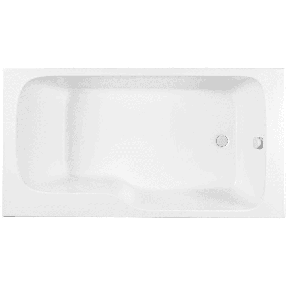 Baignoire bain douche JACOB DELAFON Malice antidérapante, version droite | 170x90 cm Blanc mat 0