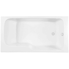 Baignoire bain douche JACOB DELAFON Malice antidérapante, version droite | 170x90 cm Blanc mat 0