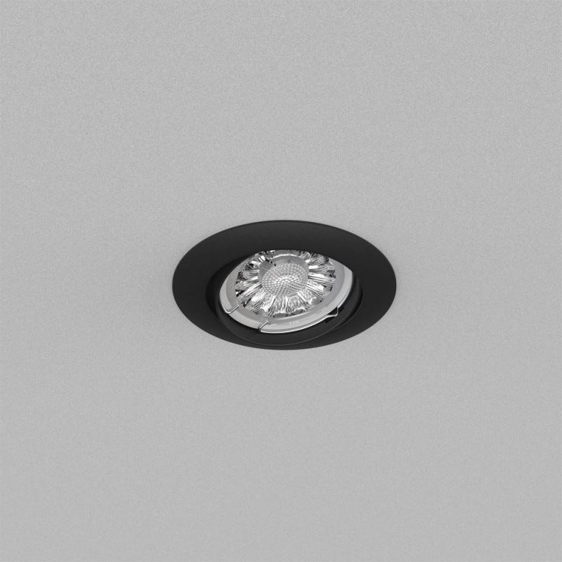Xanlite - Lot de 5 spots noirs encastrables LED avec ampoules incluses, culot GU10, 345 Lumens, équivalence 50 W, 4000K, Blanc neutre - PACK5SP50ANCW 2