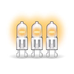 Lot de 3 ampoules halogènes culot G9, 410 Lumens, 36W, 2700 Kelvins, Blanc chaud Dimmable 1