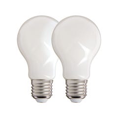 Xanlite - Lot de 2 ampoules Filament LED A60 Opaque, culot E27, 806 Lumens, equivalence 60 W, 4000 Kelvins, Blanc Neutre - PACK2RFE806GOCW 0
