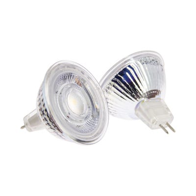 Lot de 2 ampoules SMD LED Spot MR16, culot GU5.3, 345 Lumens, conso. 5W (eq. 35W), 4000K, Blanc neutre 3