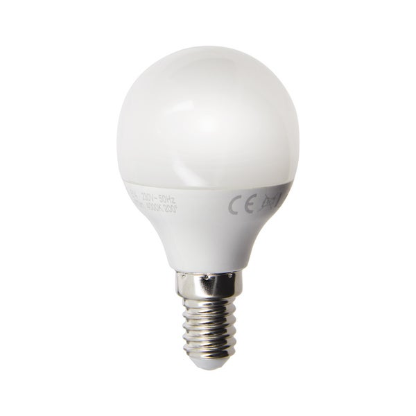 Lot de 5 ampoules SMD LED P45 Opaque, culot E14, 470 Lumens, conso. 5,3 W (eq. 40W), 2700K, Blanc chaud 4