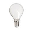 Ampoule Filament LED Opaque, culot E14, 250 Lumens, conso. 4W (eq. 25W), 4000K, Blanc neutre
