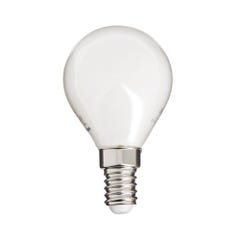 Ampoule Filament LED Opaque, culot E14, 250 Lumens, conso. 4W (eq. 25W), 4000K, Blanc neutre 0