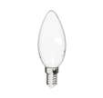 Ampoule Filament LED Flamme Opaque, culot E14, 470 Lumens, conso. 4 W (eq. 40 W), 4000K, Blanc neutre